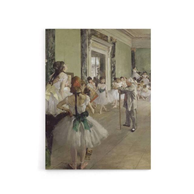 "Artery8 Edgar Degas The Ballet Class Canvas Wall Art Print in Beige - Size: W24"" x H32""" - image 1
