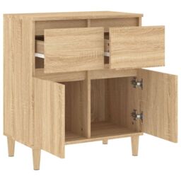 Berkfield Home Sideboard Sonoma Oak 60x35x70 cm Engineered Wood in Brown - Size: 60 x 35 x 70 cm - thumbnail 6