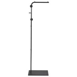 Wyld and Coco Black Metal Coat Stand 169 cm Freestanding Industrial Jacket Rack - thumbnail 3
