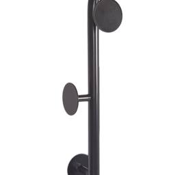 Wyld and Coco Black Metal Coat Stand 169 cm Freestanding Industrial Jacket Rack - thumbnail 6