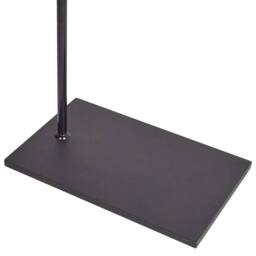 Wyld and Coco Black Metal Coat Stand 169 cm Freestanding Industrial Jacket Rack - thumbnail 7
