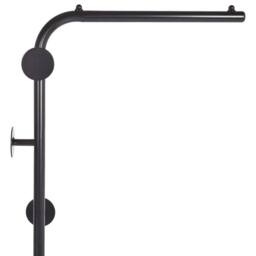 Wyld and Coco Black Metal Coat Stand 169 cm Freestanding Industrial Jacket Rack - thumbnail 5