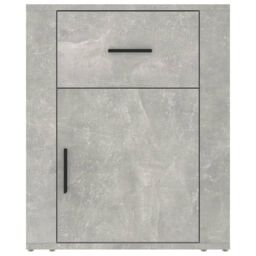 Berkfield Home Bedside Cabinet Concrete Grey 50x36x60 cm Engineered Wood - Size: 50 x 36 x 60 cm - thumbnail 6