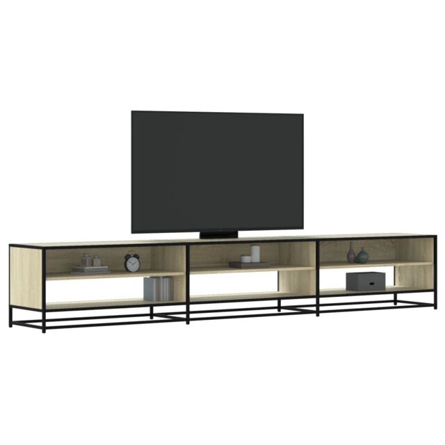 Berkfield Home TV Cabinet Sonoma Oak 270x40x46 cm Engineered Wood in Brown - Size: 270 x 40 x 46 cm - image 1