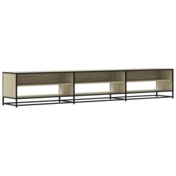Berkfield Home TV Cabinet Sonoma Oak 270x40x46 cm Engineered Wood in Brown - Size: 270 x 40 x 46 cm - thumbnail 2