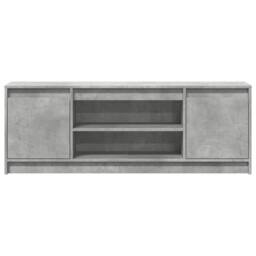 Berkfield Home TV Cabinet with LED Concrete Grey 139.5x34x50 cm Engineered Wood - thumbnail 6