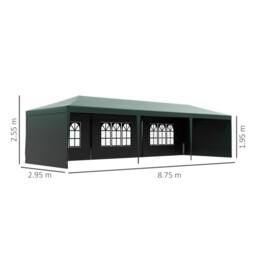 Kelvenix Outdoor Garden Gazebo Wedding Party Tent Canopy Marquee Green - Size: 0.6m2 - thumbnail 2
