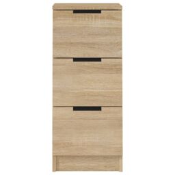 Berkfield Home Sideboards 2 pcs Sonoma Oak 30x30x70 cm Engineered Wood in Brown - Size: 30 x 30 x 70 cm - thumbnail 6