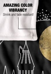 Warner Brothers Harry Potter Hogwarts Full Moon Line Blanket 152 x 127 cm in White - thumbnail 4