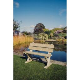 Churnet Valley Garden Furniture Ltd Ashcome Bench, Traditional Wooden Seat - Minimal Assembly Required in Brown - thumbnail 3