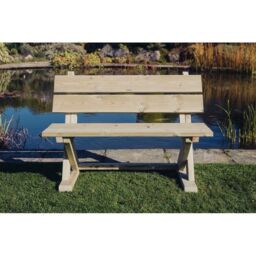 Churnet Valley Garden Furniture Ltd Ashcome Bench, Traditional Wooden Seat - Minimal Assembly Required in Brown - thumbnail 1