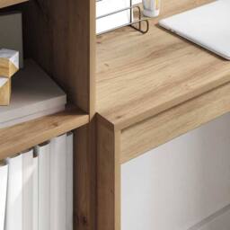 Berkfield Home Writing Desk Artisan oak Engineered wood 80 x 40 x 76 cm in Brown - thumbnail 4