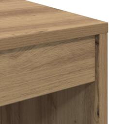 Berkfield Home Writing Desk Artisan oak Engineered wood 80 x 40 x 76 cm in Brown - thumbnail 8