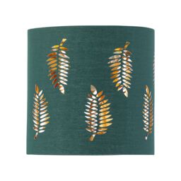 First Choice Lighting Set of 2 Fern - Dark Green Cut Out 15.5cm Table Lamp Shades - thumbnail 3
