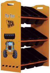KUDL HOME JCB 9 Bin Storage in Yellow - thumbnail 1