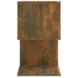 Berkfield Home Modern Bedside Cabinet Smoked Oak 50x30x51.5 cm Engineered Wood in Brown - thumbnail 6