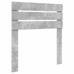 Berkfield Home Bed Frame with Headboard Concerte 90 x 200 cm Solid Pine Wood in Grey - thumbnail 6