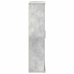 Berkfield Home Bathroom Cabinet with Roll Holder Concrete Grey 39x22x90 cm - Size: 39 x 22 x 90 cm - thumbnail 6