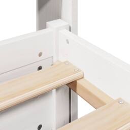 Berkfield Home Bed Frame with Headboard without Mattress White 150x200 cm King Size - thumbnail 9