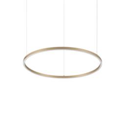 Netlighting Oracle Slim 70cm Non Dim 3000K Round Pendant Brass 4350lm in Yellow - thumbnail 1