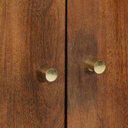 Berkfield Home Highboard 60x33x100 cm Solid Wood Mango in Brown - Size: 60 x 33 x 100 cm - thumbnail 7