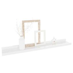 Berkfield Home Decorative Wall Shelves 4 pcs High Gloss White 60x9x3 cm - Size: 60 x 9 x 3 cm