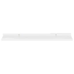Berkfield Home Decorative Wall Shelves 4 pcs High Gloss White 60x9x3 cm - Size: 60 x 9 x 3 cm - thumbnail 6