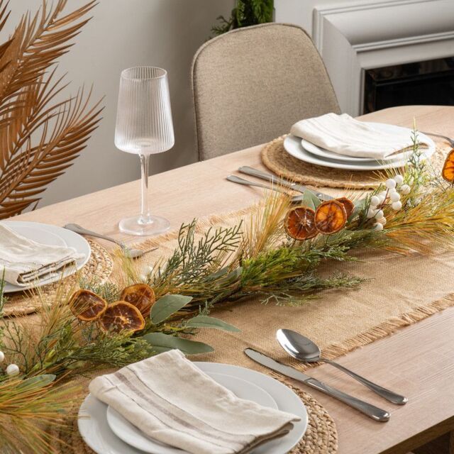Scottish Everlastings Ltd 153cm Garland with Orange Slices - image 1
