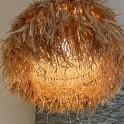 CGC Lighting Gilli Large Natural Raffia 67cm Lampshade Easy Fit Pendant Light Shade - thumbnail 4