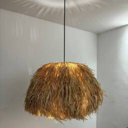 CGC Lighting Gilli Large Natural Raffia 67cm Lampshade Easy Fit Pendant Light Shade - thumbnail 6