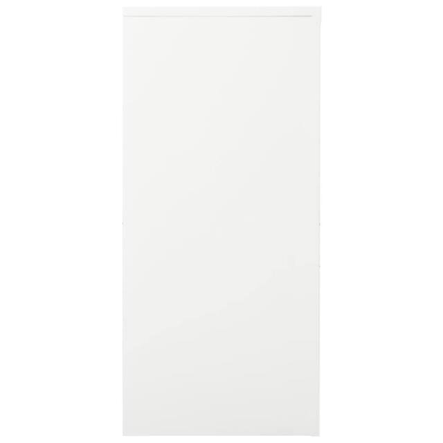 Berkfield Home Sliding Door Cabinet White 90x40x90 cm Steel - Size: 90 x 40 x 90 cm - image 1