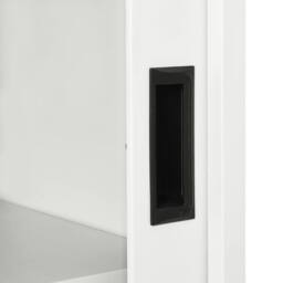 Berkfield Home Sliding Door Cabinet White 90x40x90 cm Steel - Size: 90 x 40 x 90 cm - thumbnail 8