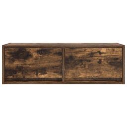 Berkfield Home TV Cabinets 2 pcs Smoked Oak 80x31x25.5 cm Engineered Wood in Brown - thumbnail 7