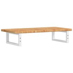 Berkfield Home Basin Shelf Wall Mounted Steel & Solid Wood Oak in Brown - thumbnail 6