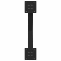 Berkfield Home Dining Table Legs X-Shaped 2 pcs Black 60x(72-73) cm Steel - thumbnail 7