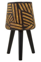 Orsina Darnell Natural & Black Planter With Angular Legs - thumbnail 6