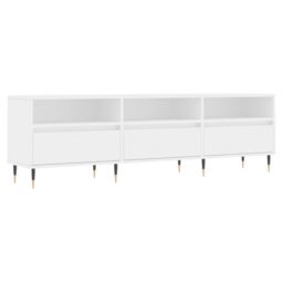 Berkfield Home TV Cabinet White 150x30x44.5 cm Engineered Wood - thumbnail 2