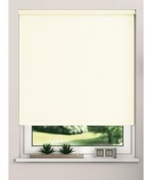 New Edge Blinds Thermal Blackout Roller Blinds 175cm Drop x Width 110cm Cream - Size: 140m width x 175 cm drop - thumbnail 1