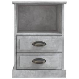 Berkfield Home Bedside Cabinets 2 pcs Concrete Grey 43x36x60 cm - Size: 43 x 36 x 60 cm - thumbnail 7