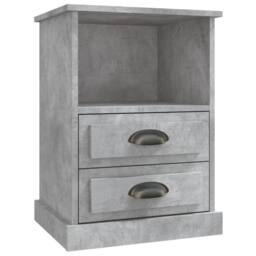 Berkfield Home Bedside Cabinets 2 pcs Concrete Grey 43x36x60 cm - Size: 43 x 36 x 60 cm - thumbnail 6