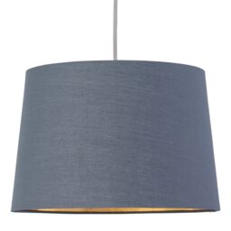 First Choice Lighting Set of 2 Zoey - Dark Grey with Gold Easy Fit Pendant or Lamp Shades - thumbnail 2