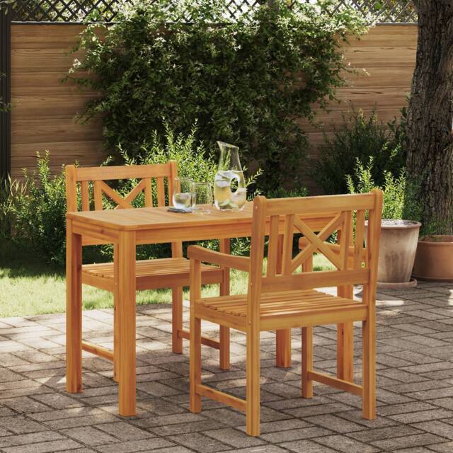Berkfield Home Garden Chairs 2 pcs 56x56x90 cm Solid Wood Acacia in Brown - Size: 56 x 56 x 90 cm - image 1
