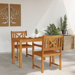 Berkfield Home Garden Chairs 2 pcs 56x56x90 cm Solid Wood Acacia in Brown - Size: 56 x 56 x 90 cm - thumbnail 4