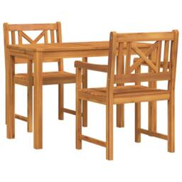 Berkfield Home Garden Chairs 2 pcs 56x56x90 cm Solid Wood Acacia in Brown - Size: 56 x 56 x 90 cm - thumbnail 2