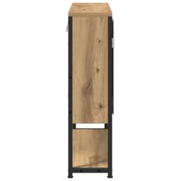 Berkfield Home Bathroom Mirror Cabinet Artisan Oak 60x16x60 cm Engineered Wood in Brown - Size: 60 x 16 x 60 cm - thumbnail 7