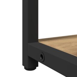 Berkfield Home Bathroom Mirror Cabinet Artisan Oak 60x16x60 cm Engineered Wood in Brown - Size: 60 x 16 x 60 cm - thumbnail 9