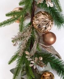 Dibor Metallic Magic Bauble Xmas Table Decoration Christmas Garland 1.8m - Size: Large - thumbnail 3