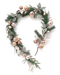 Dibor Metallic Magic Bauble Xmas Table Decoration Christmas Garland 1.8m - Size: Large - thumbnail 2