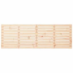 Berkfield Home Wall Headboard 206x3x63 cm Solid Wood Pine in Natural - Size: 206 x 3 x 63 cm - thumbnail 4