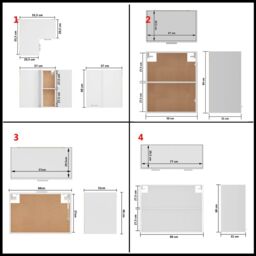 Berkfield Home 11 Piece Kitchen Cabinet Set Lyon White Engineered Wood - thumbnail 9